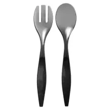 5FIVE Posate Insalata grigio in PS – 6×29,5 cm, leggere