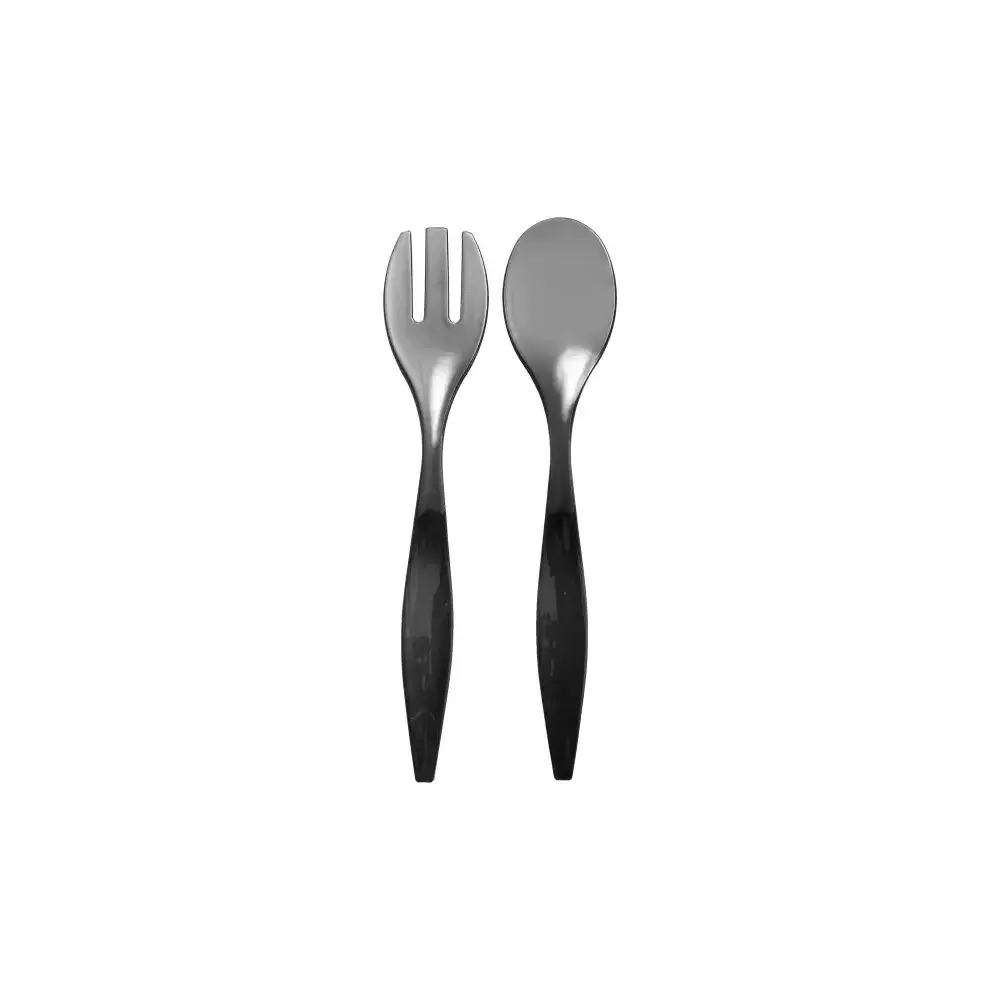 5FIVE Posate Insalata grigio in PS – 6×29,5 cm, leggere