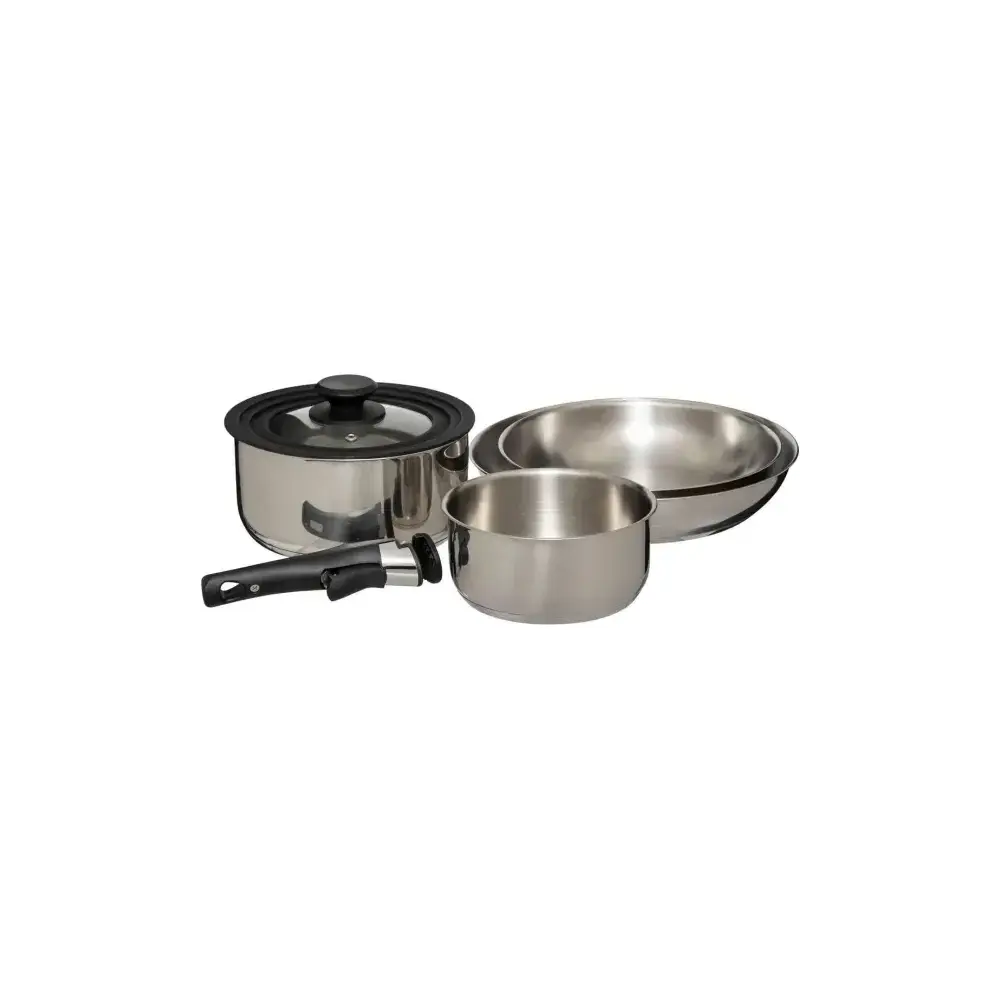 5five simply smart Set Pentole Inox 6 pezzi – Manico removibile