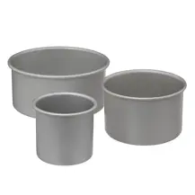 5FIVE Set 3 Tortiere Bordo Alto Alluminio – 3 pezzi
