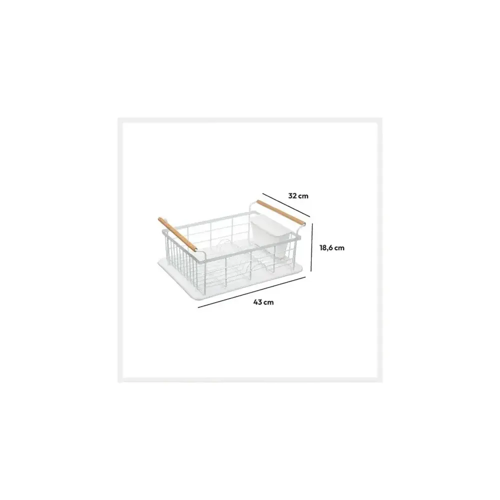 5FIVE Scolapiatti Modern Color Bianco – 43×32×18,5 cm resistente