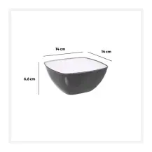 5FIVE Insalatiera grigia 14 cm – Diametro 14 cm