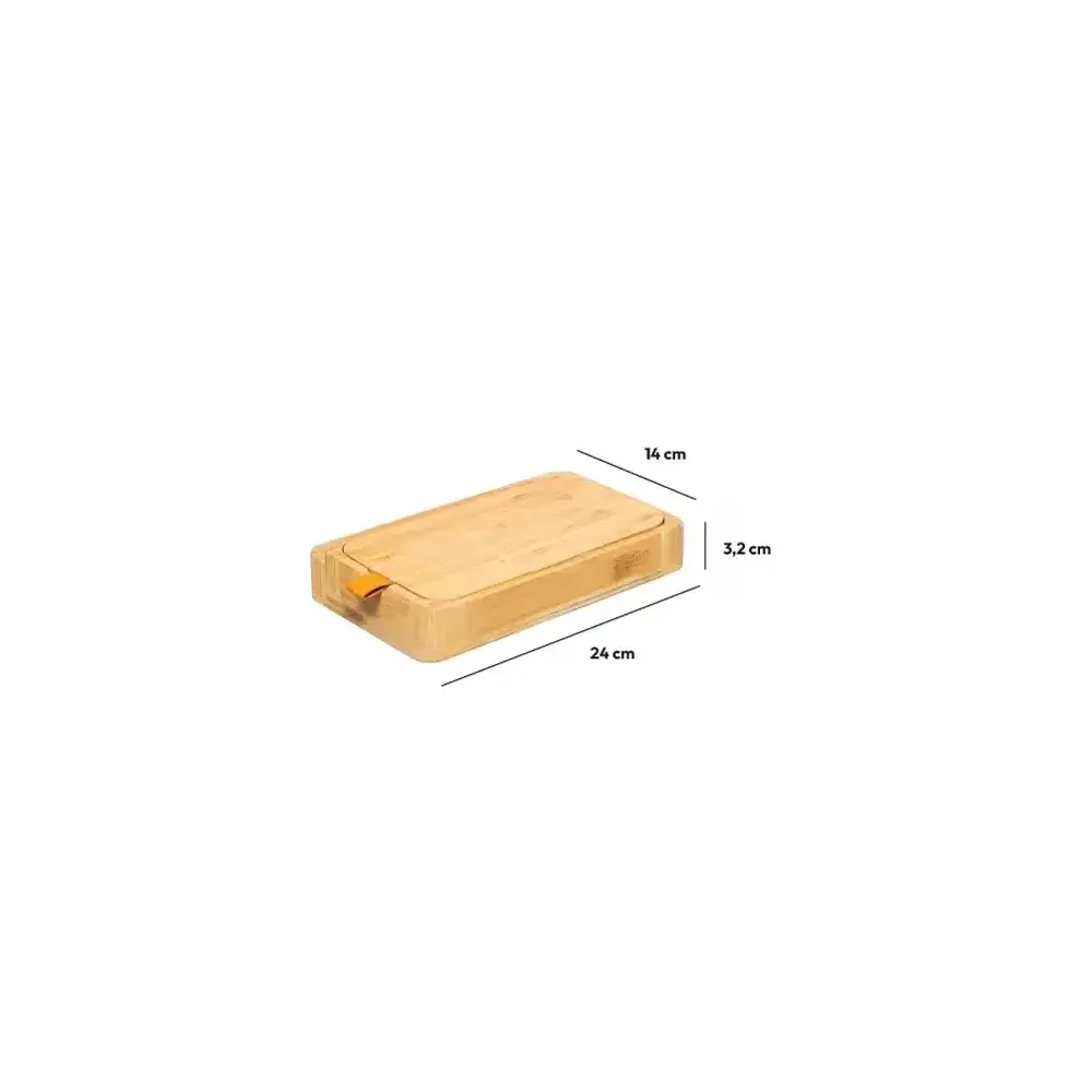 Portagioie Bamboo 24x3x14cm con Specchio – Organizzatore in Bambù