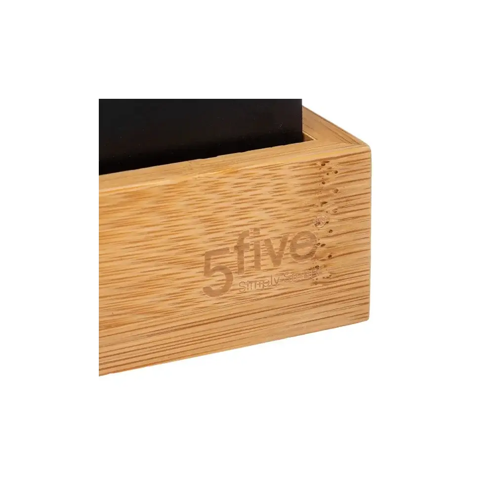 5FIVE Organizer Bambù con Base Rimovibile – L 29x10,8xH10,4 cm