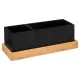 5FIVE Organizer Bambù con Base Rimovibile – L 29x10,8xH10,4 cm