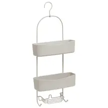 Mensola Doccia Easy Bath 2 Livelli 28x13x68 cm Metallo