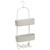 Mensola Doccia Easy Bath 2 Livelli 28x13x68 cm Metallo