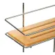 5FIVE Mensola 174614 2 Piani Bamboo/Metallo