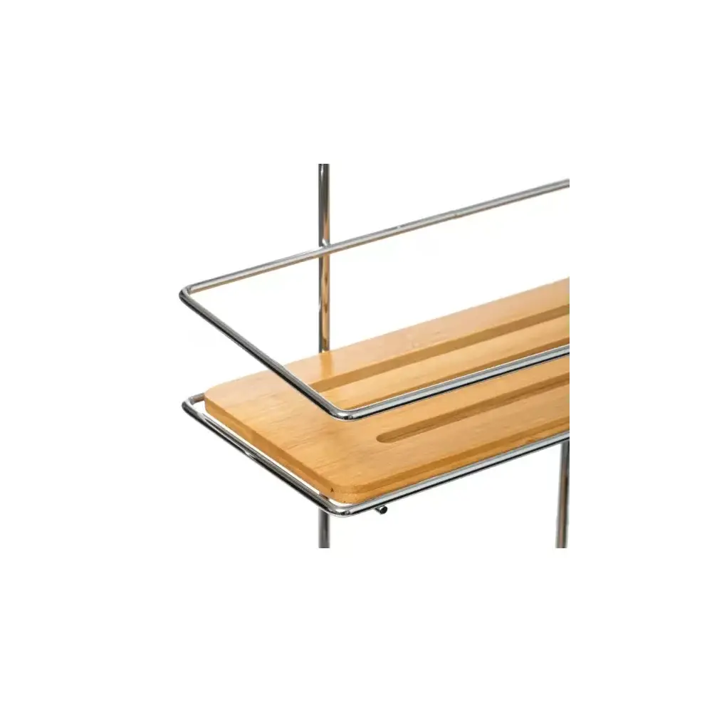 5FIVE Mensola 174614 2 Piani Bamboo/Metallo