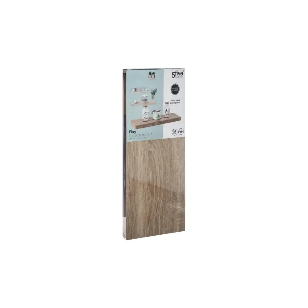 Mensola da parete Fixy in MDF - leggera 5FIVE