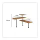 5FIVE Mensola Cucina 111123 in bamboo con 4 ganci