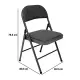 5FIVE Flexy Sedia Pieghevole Grigio Metallo/Poliestere