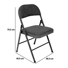5FIVE Flexy Sedia Pieghevole Grigio Metallo/Poliestere