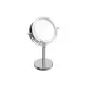 5FIVE Specchio 19 cm con Base Led in Metallo Cromato