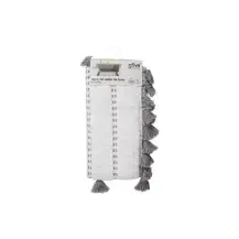 5FIVE Tappeto Cotone Pom-pom 50x75 cm Grigio