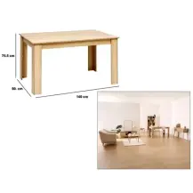 Abana 5FIVE Tavolo 140x90 cm Legno Beige