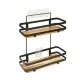 Piatto Doccia 5FIVE Blackacia in Acacia, 2 Ripiani