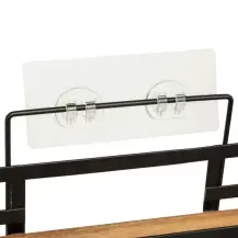 Piatto Doccia 5FIVE Blackacia in Acacia, 2 Ripiani