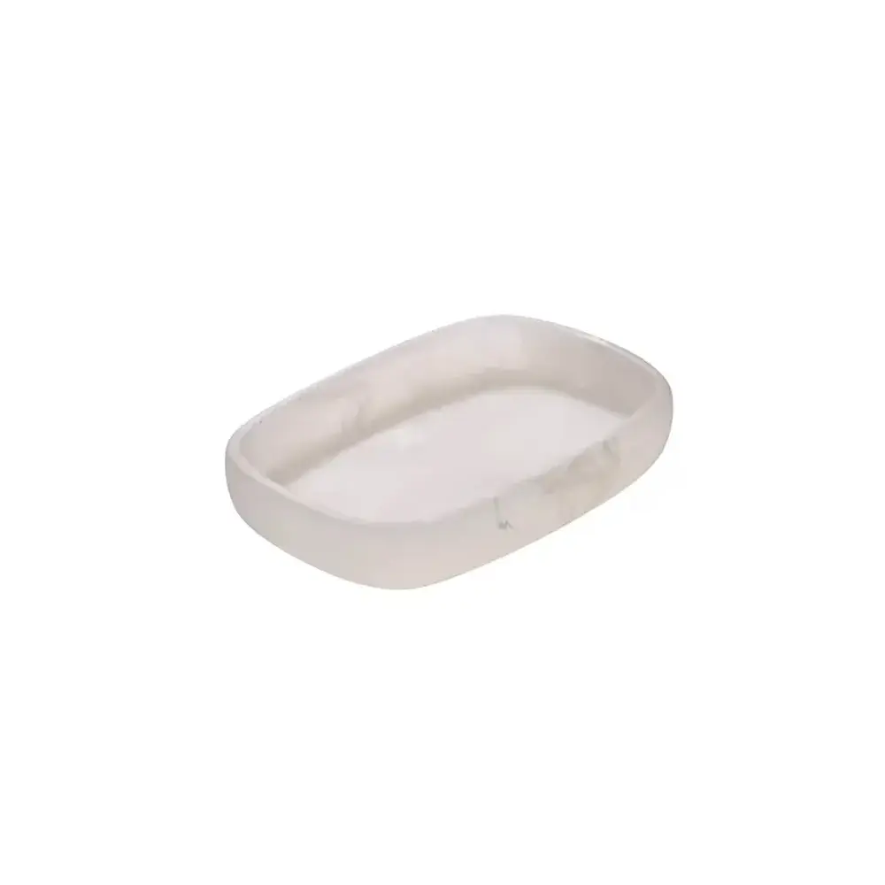 5FIVE Portasapone Cloudy in Resina Bianco 13x9 cm