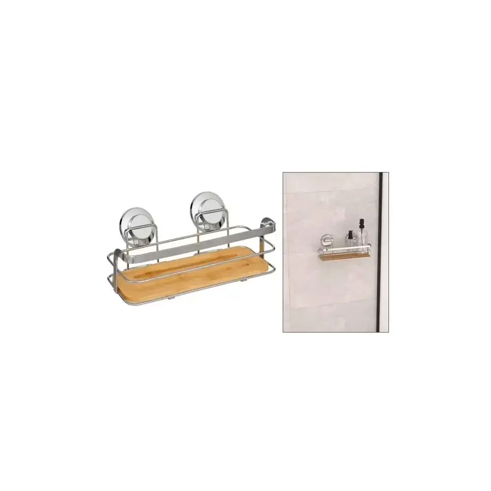 Mensola Bagno Venterra 25X13X11 cm In Bamboo E Metallo 211448 5FIVE…