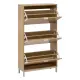 Scarpiera 3 Cassetti In Legno 63X24X131,5 cm, Pratica E Spaziosa Per…
