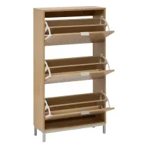 Scarpiera 3 Cassetti In Legno 63X24X131,5 cm, Pratica E Spaziosa Per…
