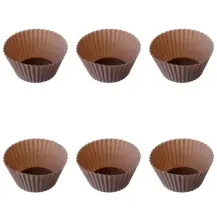 Gourmand Set di 6 custodie in silicone, colore Tortora