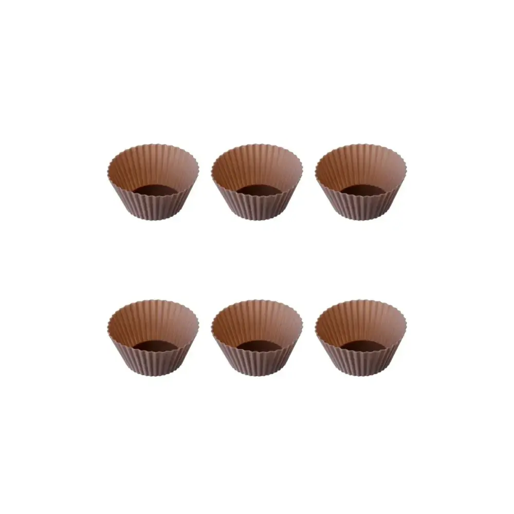 Gourmand Set di 6 custodie in silicone, colore Tortora