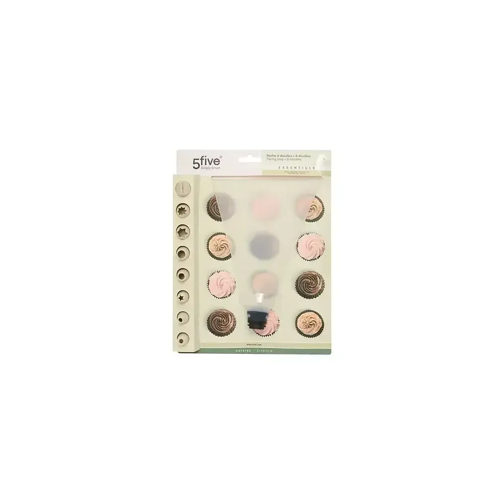 5FIVE Sac à Poche Silicone con 8 Beccucci