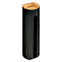 Dispenser Tamponi Nero 24 cm 5FIVE – 24 cm di altezza