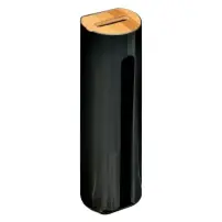 Dispenser Tamponi Nero 24 cm 5FIVE – 24 cm di altezza
