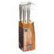 Blocco Coltelli Silver Precision 5 Pezzi con Supporto In Legno Di…