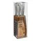 Blocco Coltelli Silver Precision 5 Pezzi con Supporto In Legno Di…