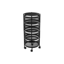 Carrello Cucina 181832 4 Cassetti Metallo 33X76Cm Nero 5FIVE - 5FIVE