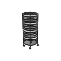 Carrello Cucina 181832 4 Cassetti Metallo 33X76Cm Nero 5FIVE - 5FIVE