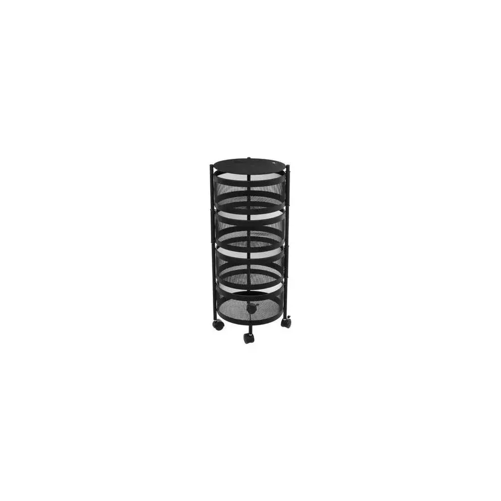 Carrello Cucina 181832 4 Cassetti Metallo 33X76Cm Nero 5FIVE - 5FIVE