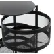 Carrello Cucina 181832 4 Cassetti Metallo 33X76Cm Nero 5FIVE - 5FIVE