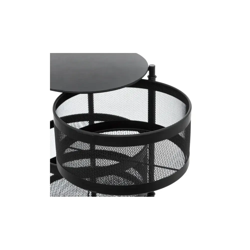 Carrello Cucina 181832 4 Cassetti Metallo 33X76Cm Nero 5FIVE - 5FIVE