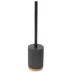 Portascopino Wc Natureo Legno E Nero 38 cm, Scopino Bagno Moderno…