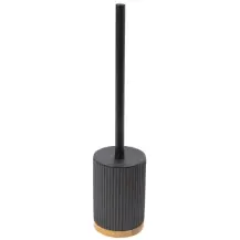 Portascopino Wc Natureo Legno E Nero 38 cm, Scopino Bagno Moderno…