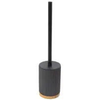 Portascopino Wc Natureo Legno E Nero 38 cm, Scopino Bagno Moderno…