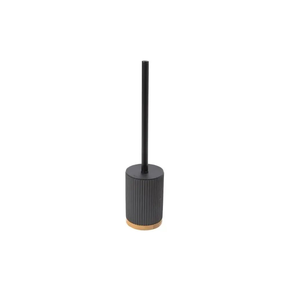Portascopino Wc Natureo Legno E Nero 38 cm, Scopino Bagno Moderno…