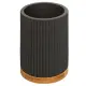 Portascopino Wc Natureo Legno E Nero 38 cm, Scopino Bagno Moderno…