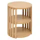 5FIVE Slat Beige tavolino 40x48 cm con 1 ripiano
