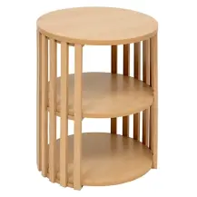5FIVE Slat Beige tavolino 40x48 cm con 1 ripiano