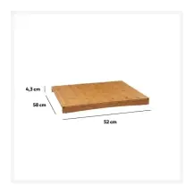 Tagliere Copri Piano 52x58 cm Bambù 5FIVE – Protezione ecologica
