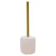 5FIVE Portascopino WC Cloudy 9x36 cm in resina bianco