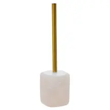 5FIVE Portascopino WC Cloudy 9x36 cm in resina bianco