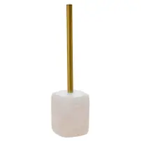 5FIVE Portascopino WC Cloudy 9x36 cm in resina bianco
