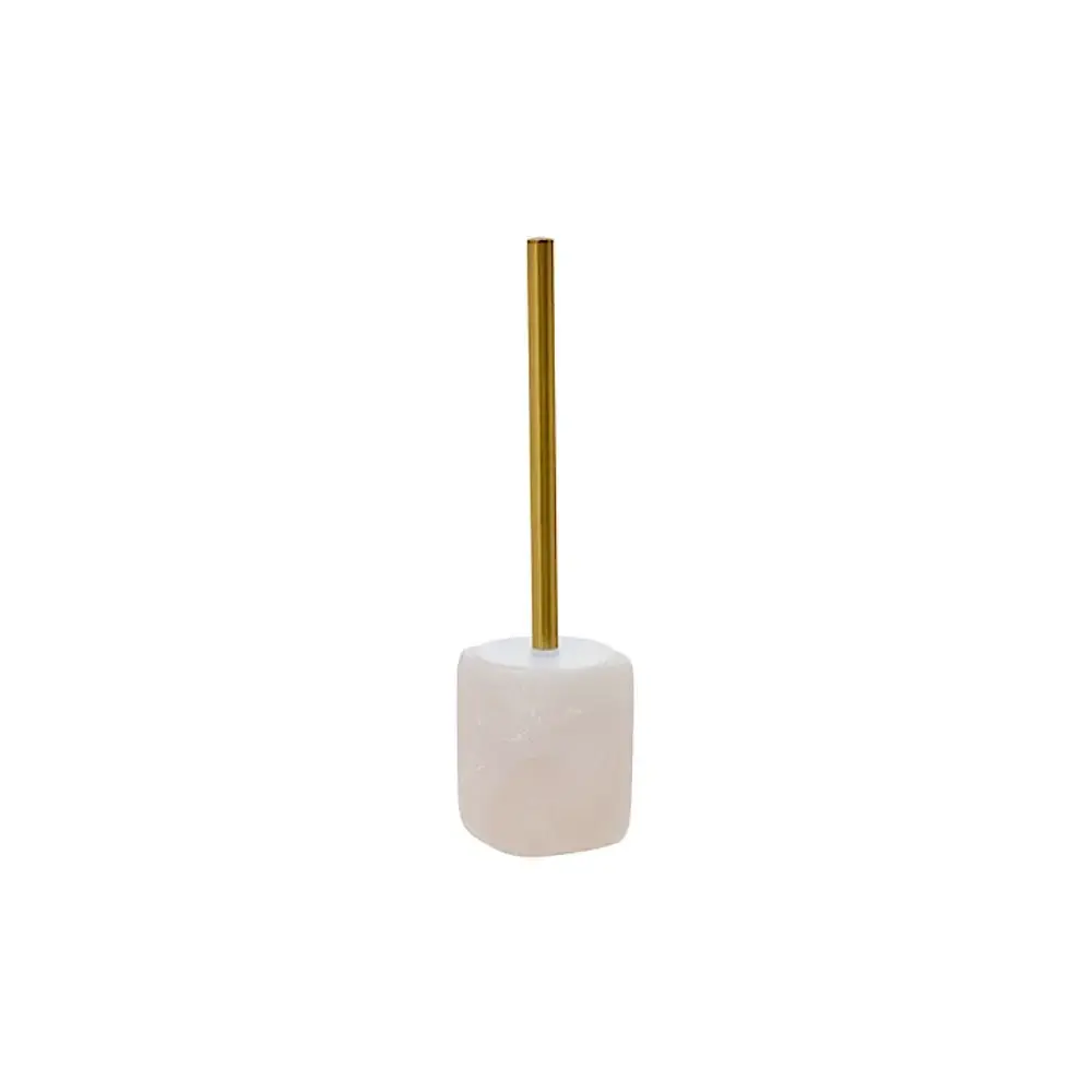 5FIVE Portascopino WC Cloudy 9x36 cm in resina bianco